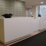 Engineered Stone Mitred Reception Desk NZ